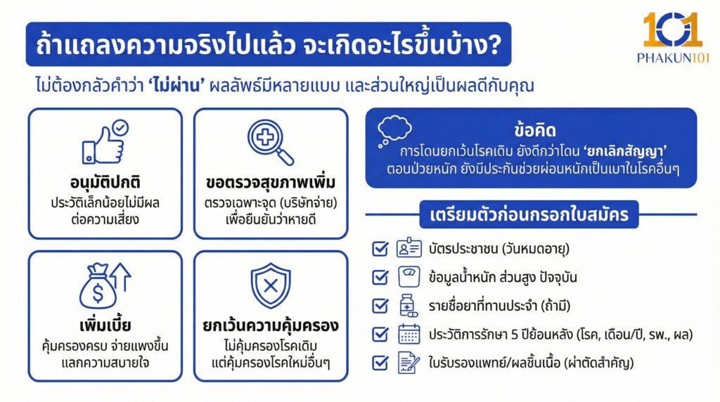 ถ้าแถลงความจริงไปแล้ว จะเกิดอะไรขึ้นบ้าง