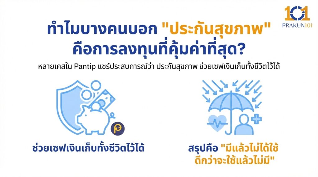 ทำไมบางคนบอก ประกันสุขภาพ คือการลงทุนที่คุ้มค่าที่สุด ทำไมบางคนบอก ประกันสุขภาพ คือการลงทุนที่คุ้มค่าที่สุด