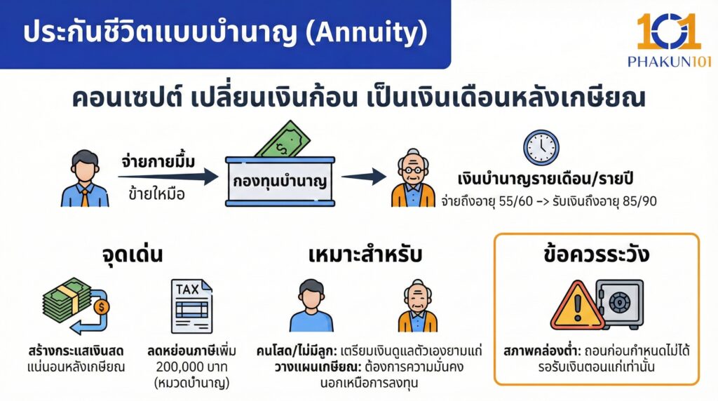 ประกันชีวิตแบบบำนาญ