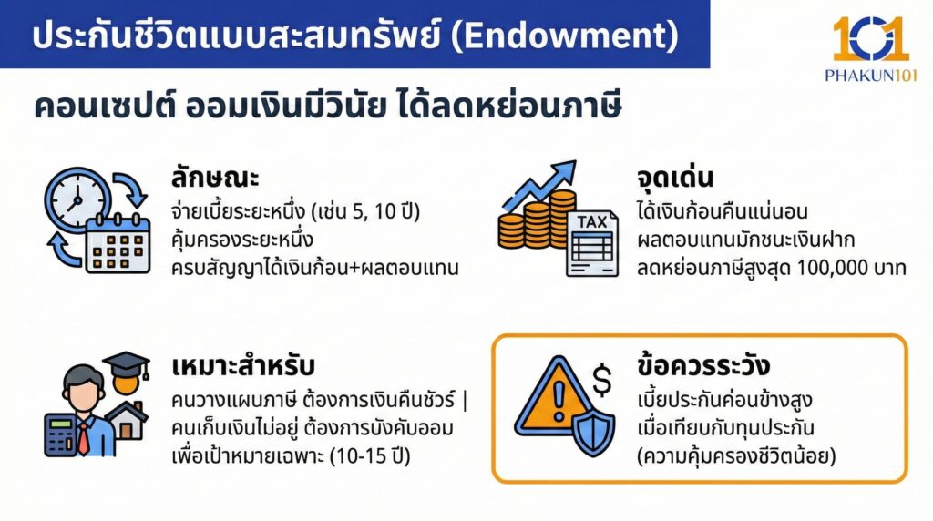 ประกันชีวิตแบบสะสมทรัพย์