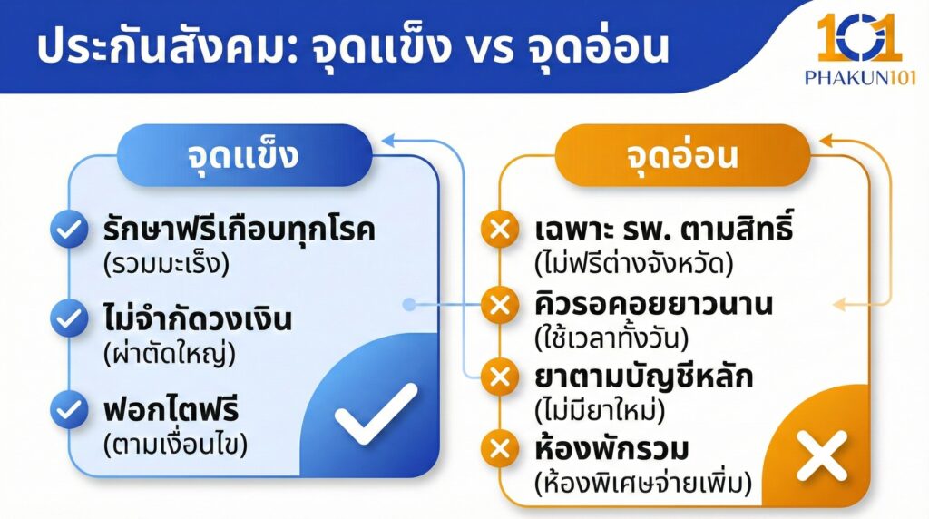 วิเคราะห์จุดแข็ง vs จุดอ่อนของประกันสังคม