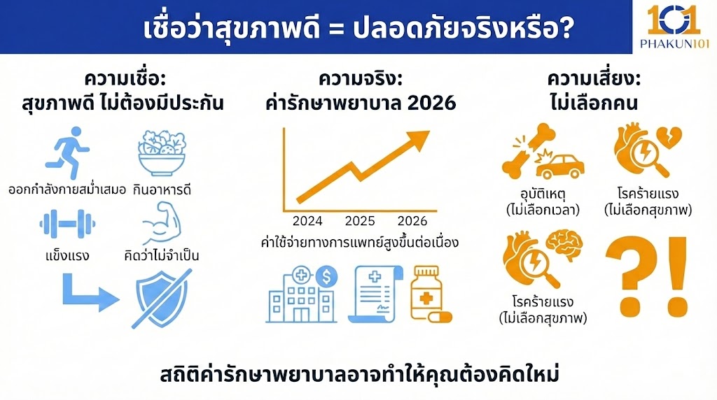 เชื่อว่าสุขภาพดี = ปลอดภัยจริงหรือ