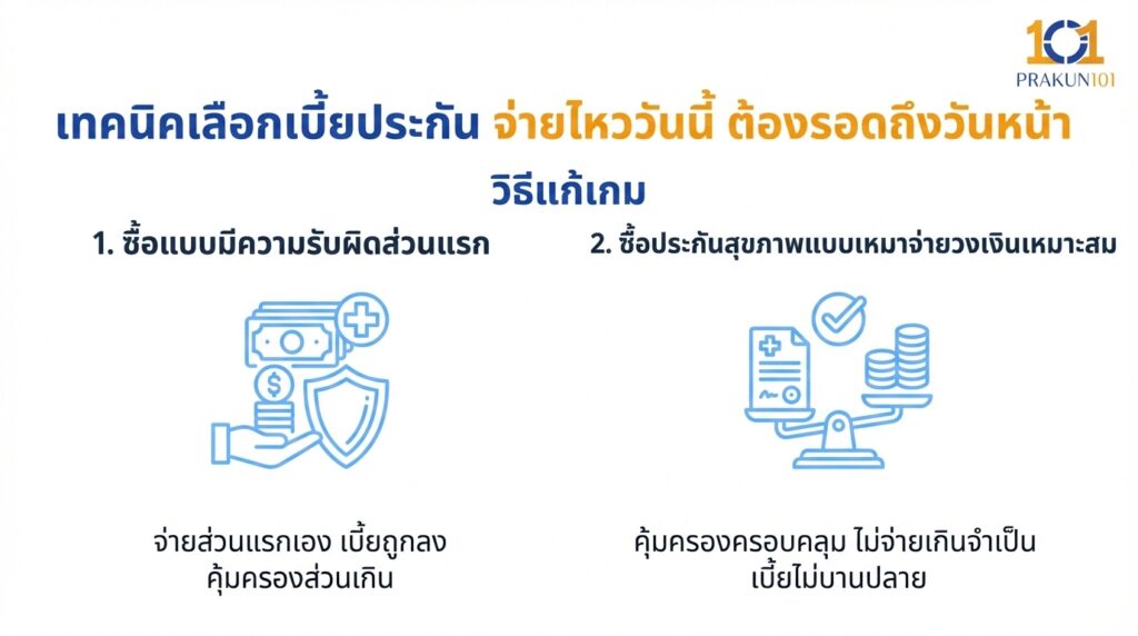 เทคนิคเลือกเบี้ยประกัน จ่ายไหววันนี้ ต้องรอดถึงวันหน้า เทคนิคเลือกเบี้ยประกัน จ่ายไหววันนี้ ต้องรอดถึงวันหน้า