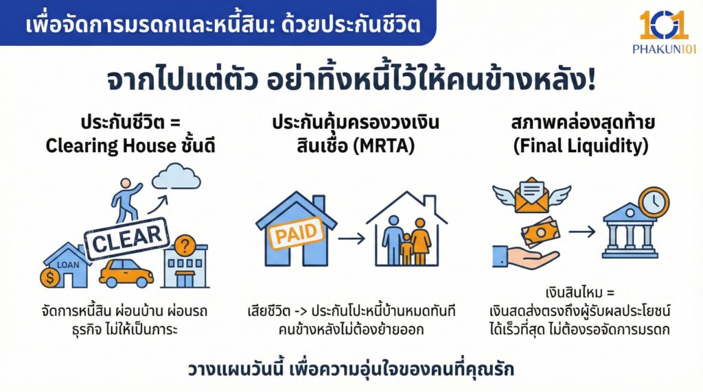 เพื่อจัดการมรดกและหนี้สิน