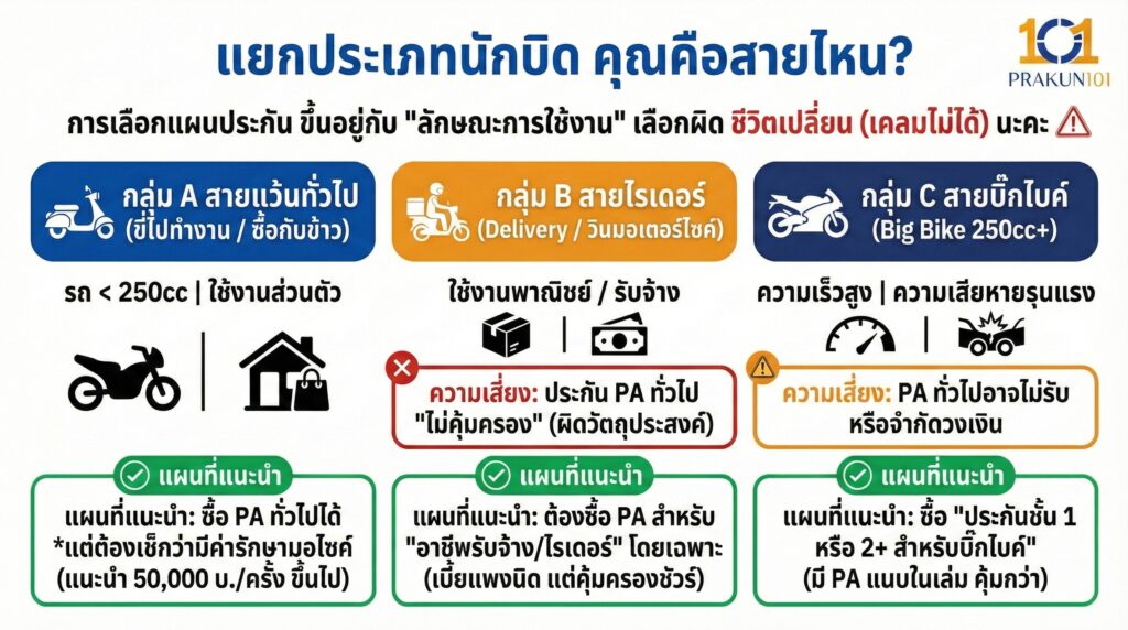 แยกประเภทนักบิด คุณคือสายไหน