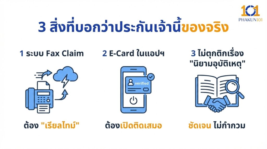 3 สิ่งที่บอกว่าประกันเจ้านี้ของจริง