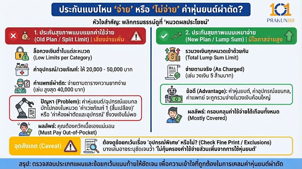 ประกันแบบไหน "จ่าย" หรือ "ไม่จ่าย"?