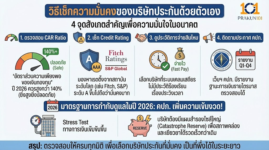 วิธีเช็กความมั่นคงของบริษัทประกันด้วยตัวเอง