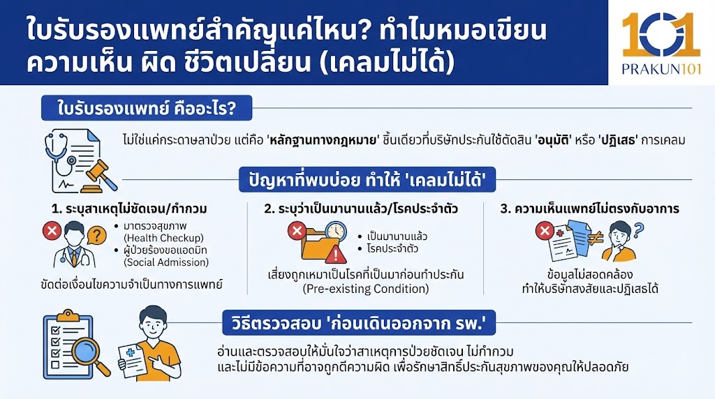 ใบรับรองแพทย์สำคัญแค่ไหน?