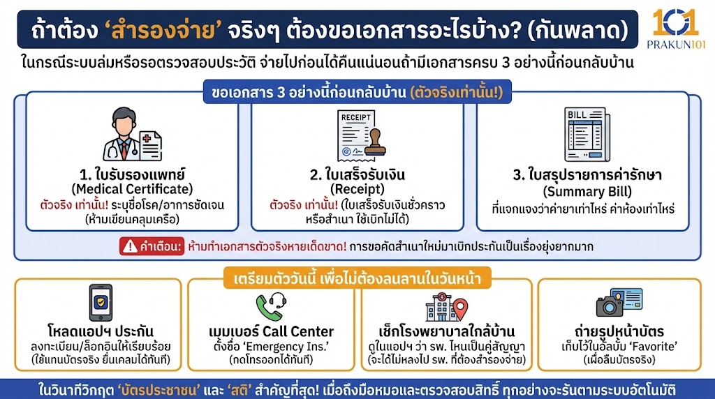 ถ้าต้อง "สำรองจ่าย" จริงๆ ต้องขอเอกสารอะไรบ้าง? (กันพลาด)