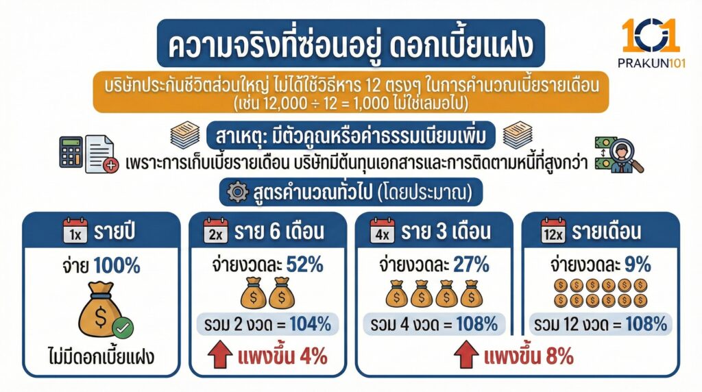 ความจริงที่ซ่อนอยู่ ดอกเบี้ยแฝง