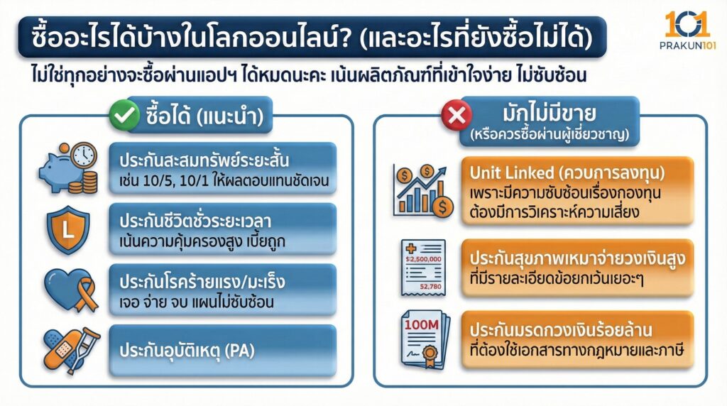 ซื้ออะไรได้บ้างในโลกออนไลน์ (และอะไรที่ยังซื้อไม่ได้)
