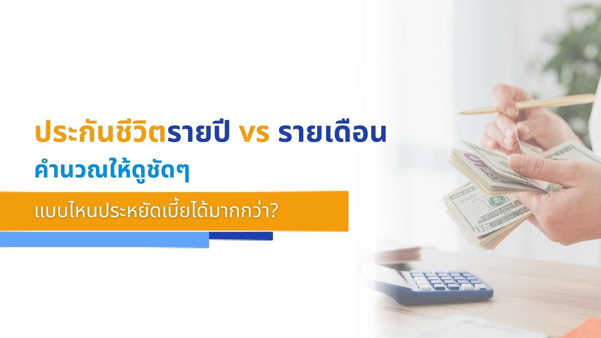 ประกันชีวิตรายปี vs รายเดือน คำนวณให้ดูชัดๆ แบบไหนประหยัดเบี้ยได้มากกว่า