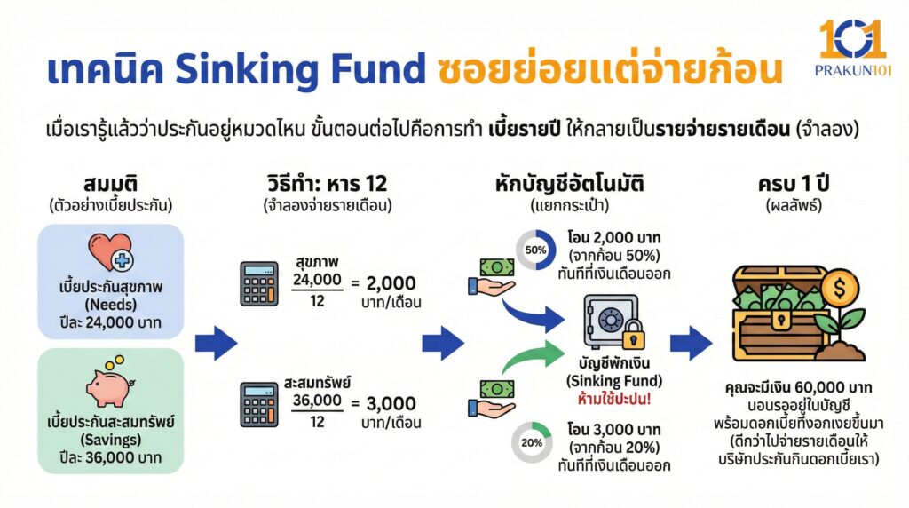 เทคนิคSinking Fund ซอยย่อยแต่จ่ายก้อน