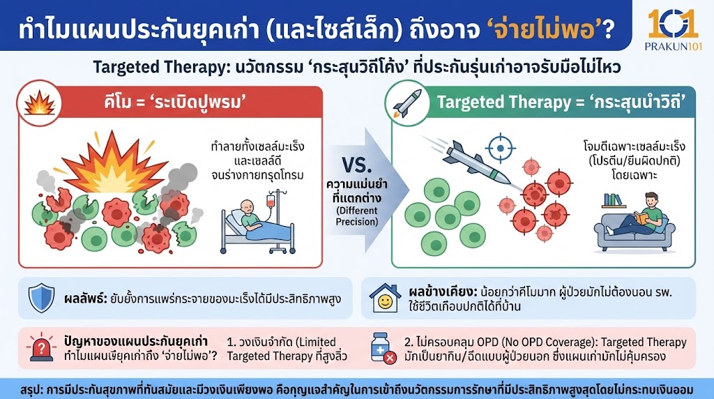 Targeted Therapy: นวัตกรรม "กระสุนวิถีโค้ง" ที่ประกันรุ่นเก่าอาจรับมือไม่ไหว